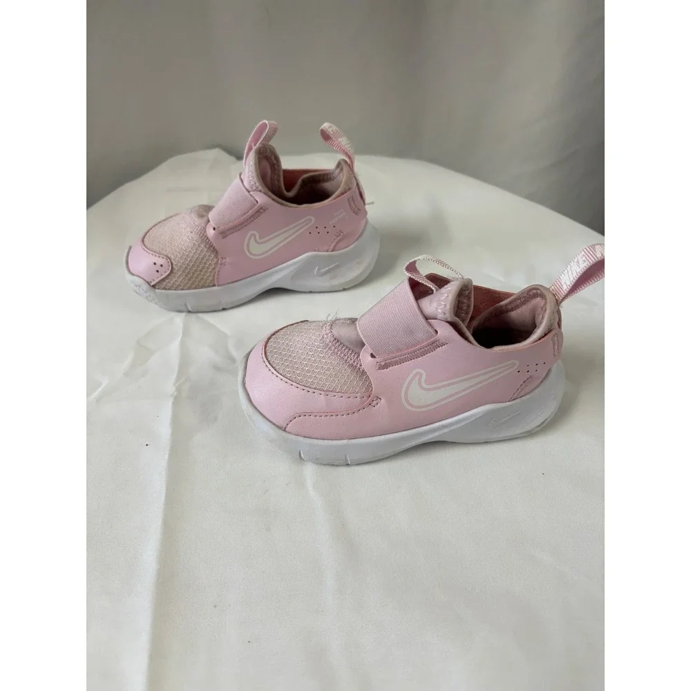 Nike Pink Toddler Flex Runner Shoes Slip On‎ Athletic Sneakers Kids Size 7